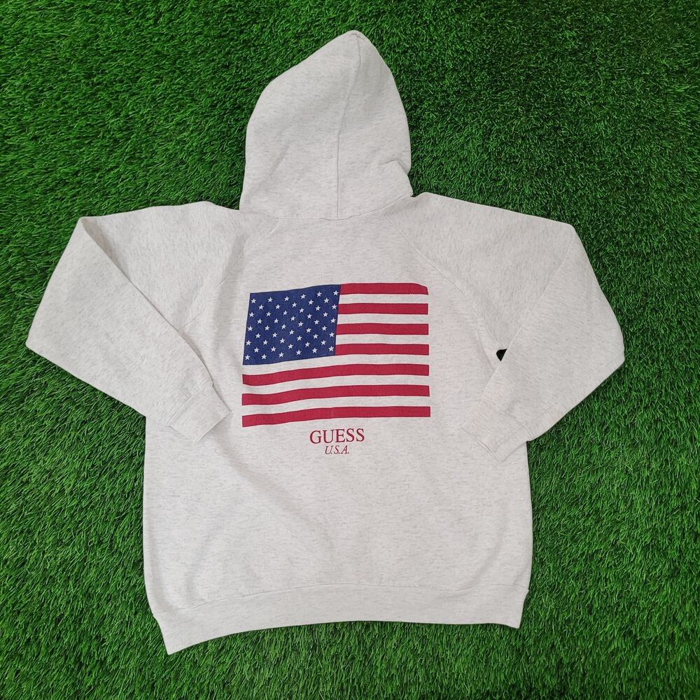 Vintage 90s GUESS Hoodie Women XL 22x23 Georges-Marciano USA